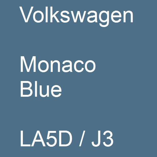 Volkswagen, Monaco Blue, LA5D / J3.